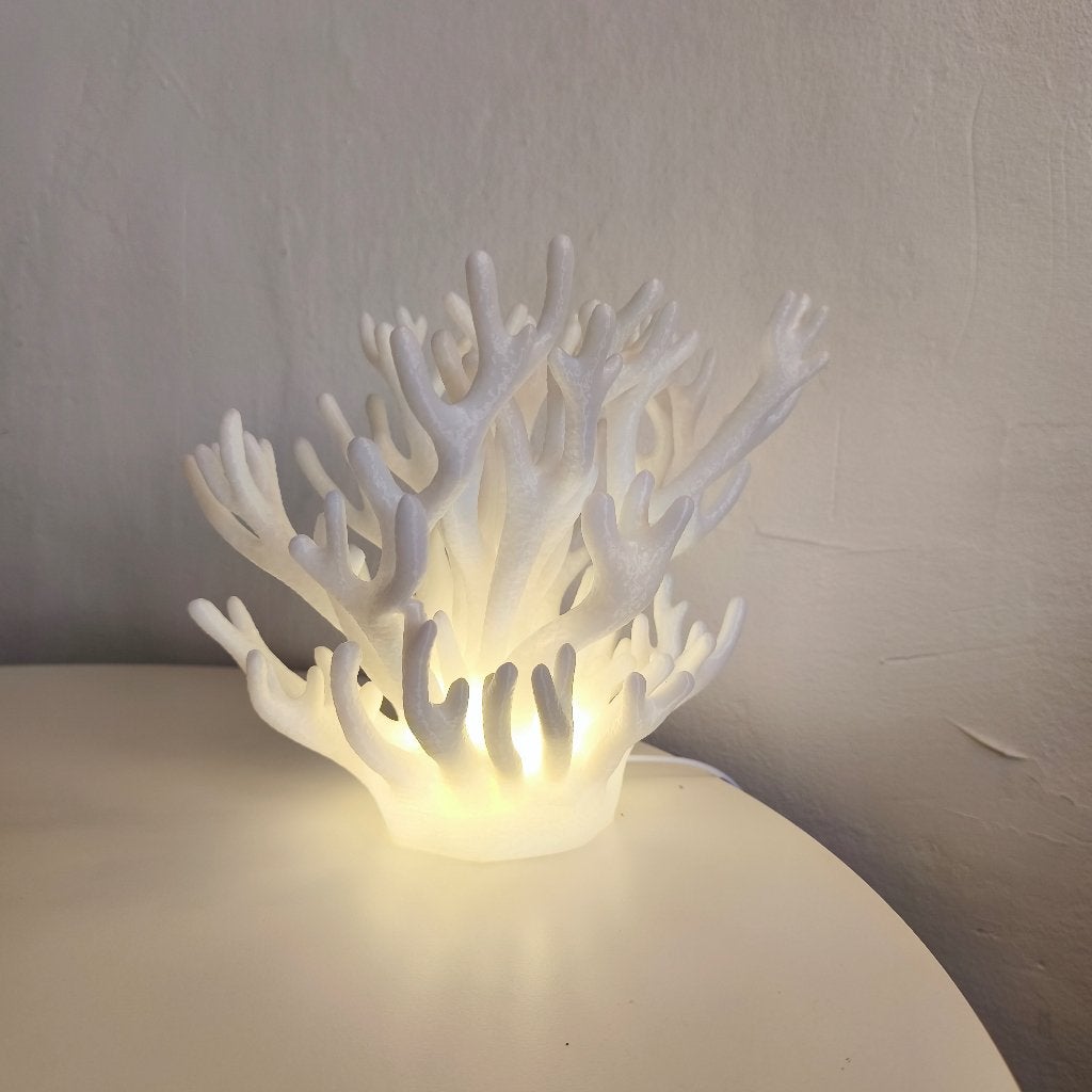 Coral tafellamp, Ophalen of Verzenden, Nieuw, Kunststof