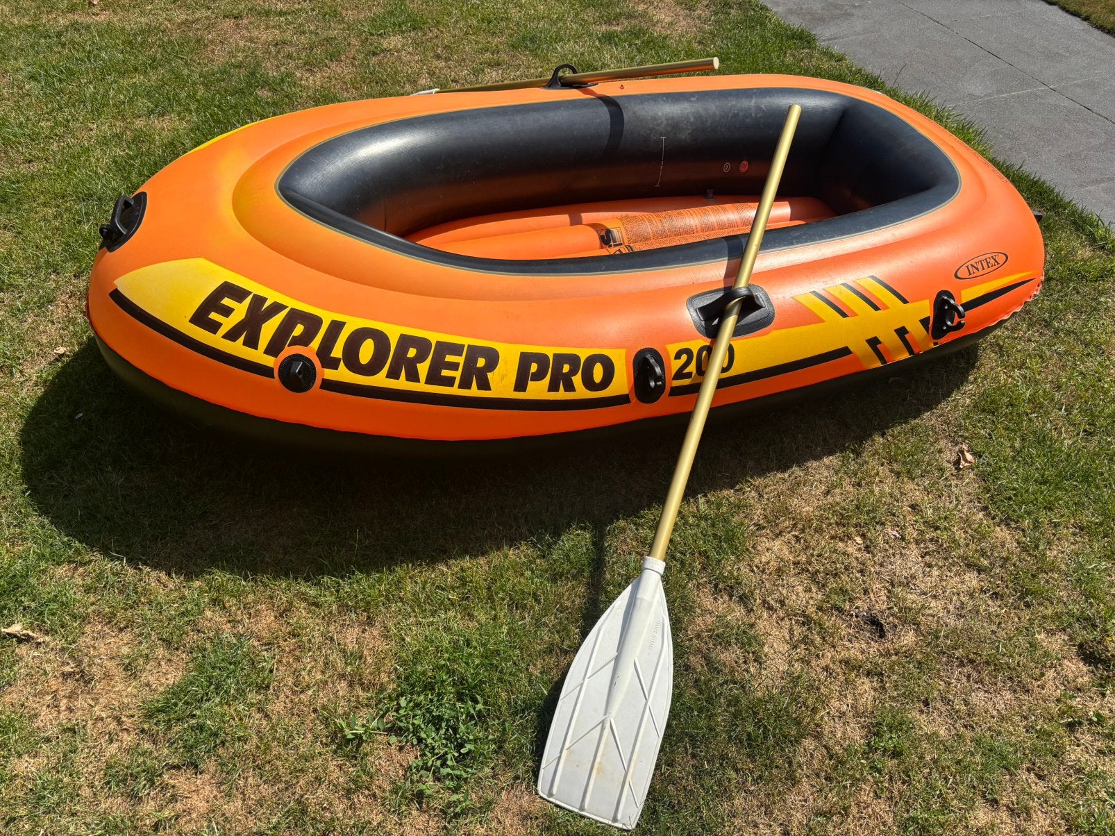 Intex Explorer 200 rubberboot met peddels, Ophalen, Zo goed als nieuw