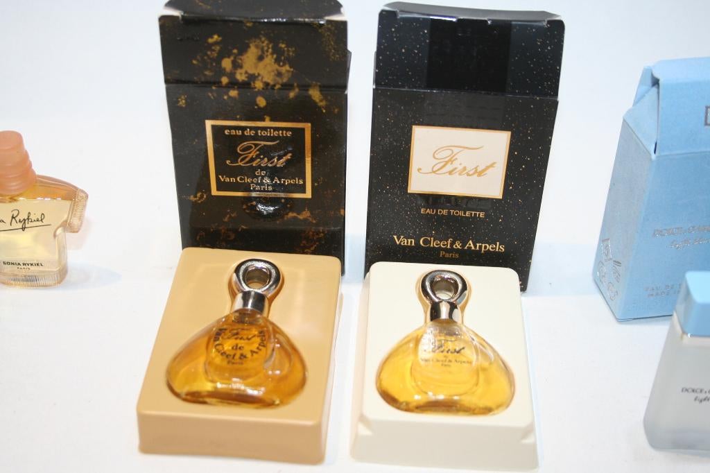 2 verschil. Van Cleef & Arpels "First "  mini's EdT 5 ml OVP, Verzenden, Nieuw, Miniatuur, Gevuld