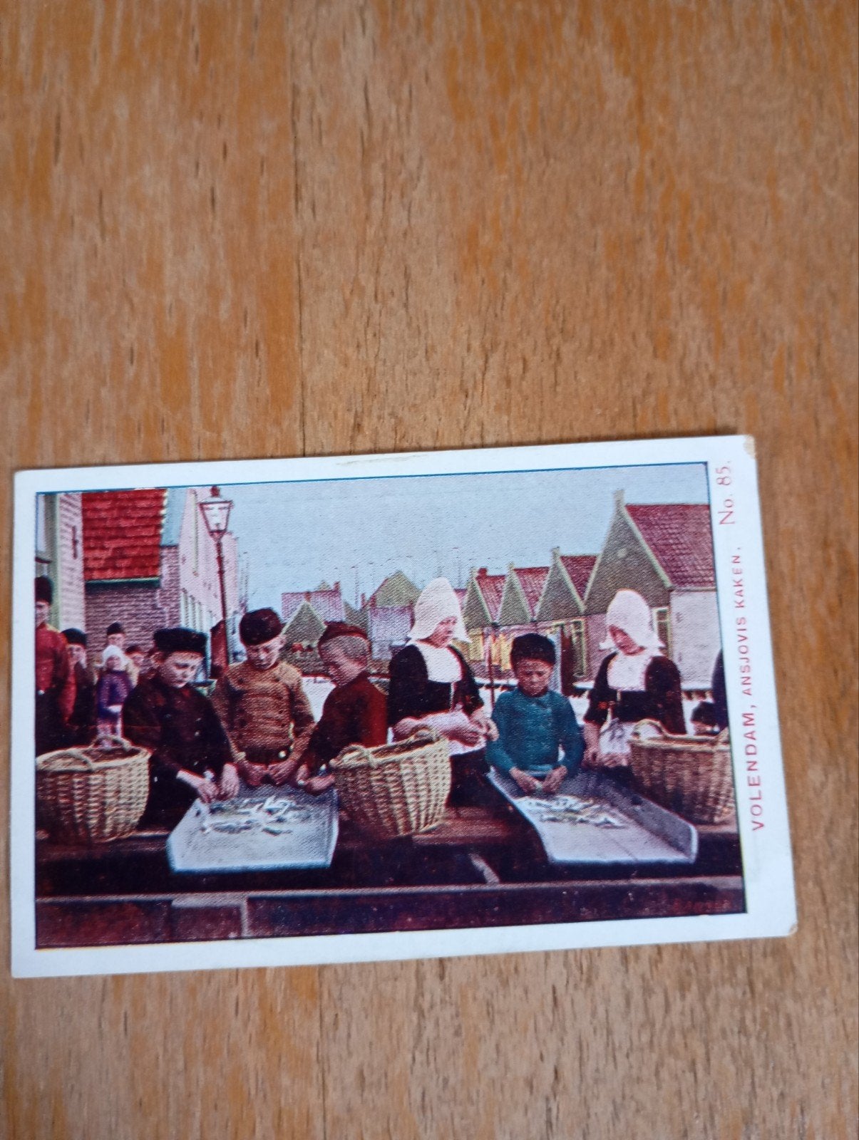 Vintage Volendam ansjovis kaken nv Fabriek de Bijenkorf, Ophalen of Verzenden
