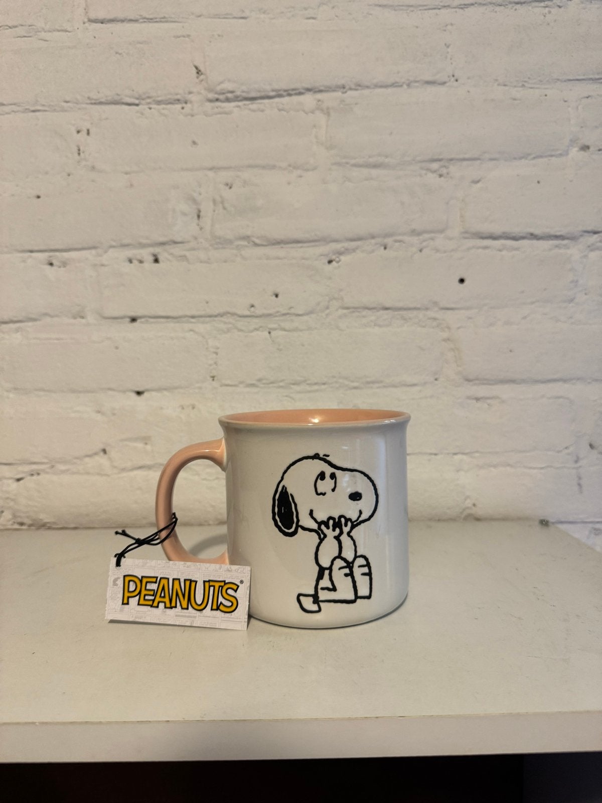 Snoopy Peanuts Mok - Nieuw met label, Ophalen of Verzenden, Nieuw, Wit, Steen/keramiek