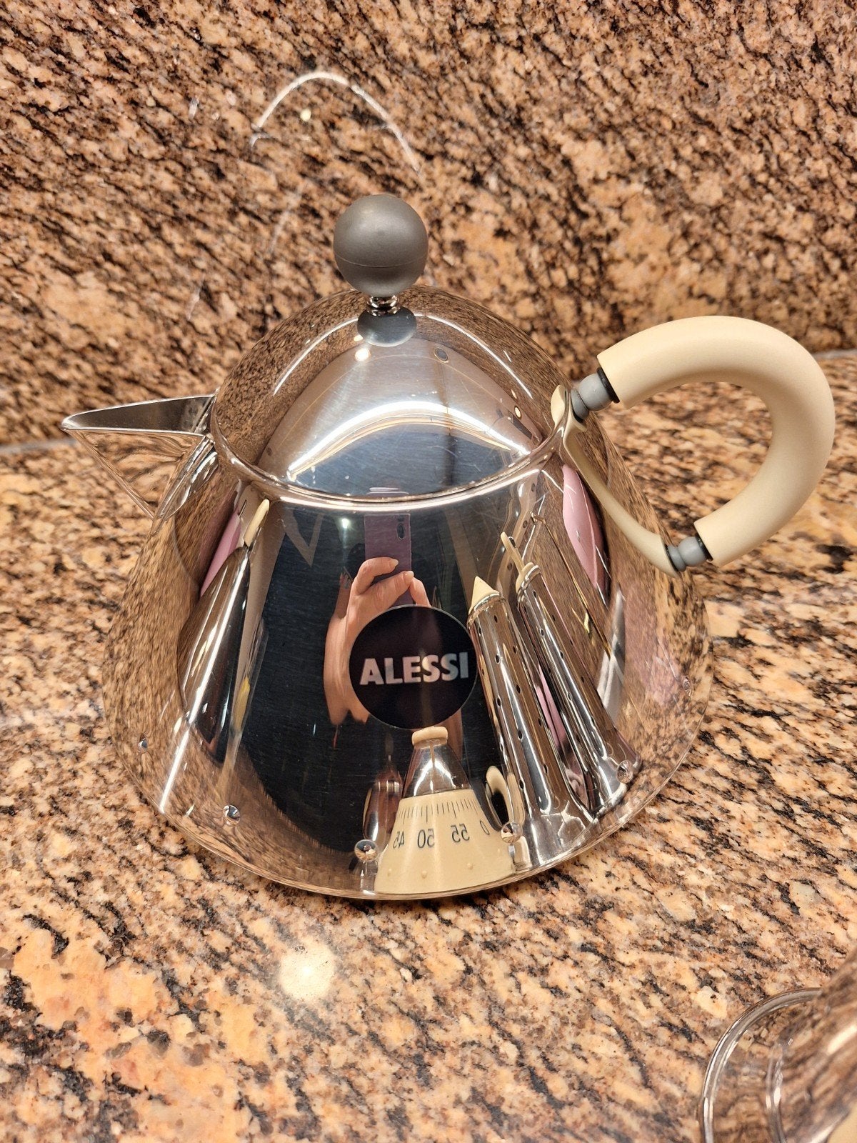 Alessi Theepot - Uniek en Nieuw Design, Theepot/fluitketel, Ophalen of Verzenden, Nieuw, Zilver