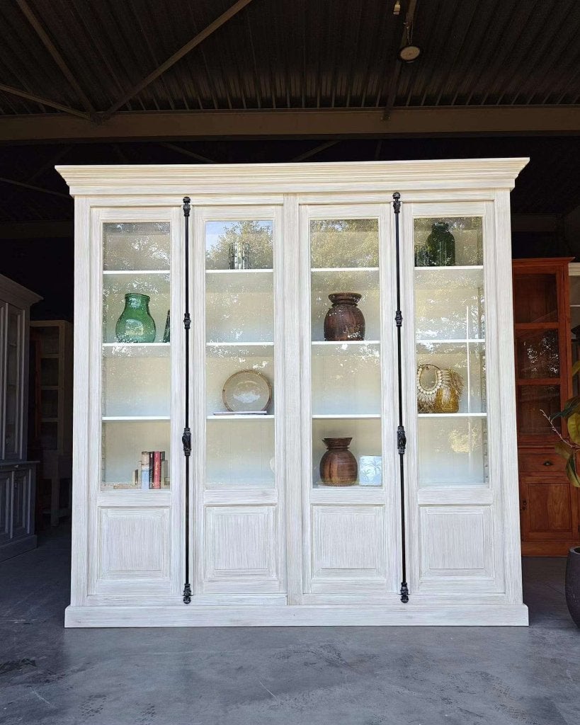Prachtige klassieke vitrinekast | franse buffetkast  #6720, Gebruikt, -, 200 cm of meer, -