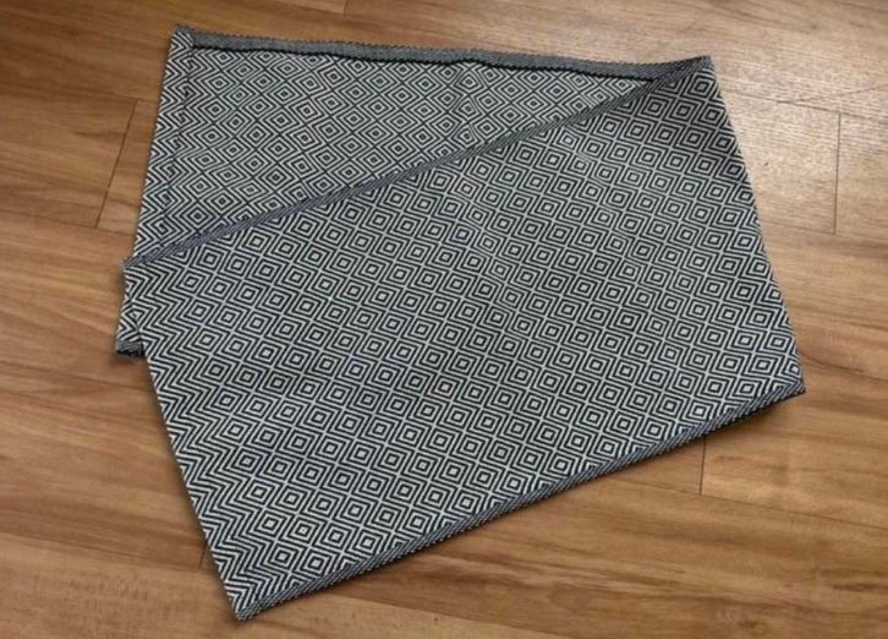 Lange tafelloper met boho print - zwart / wit, Ophalen of Verzenden, Nieuw