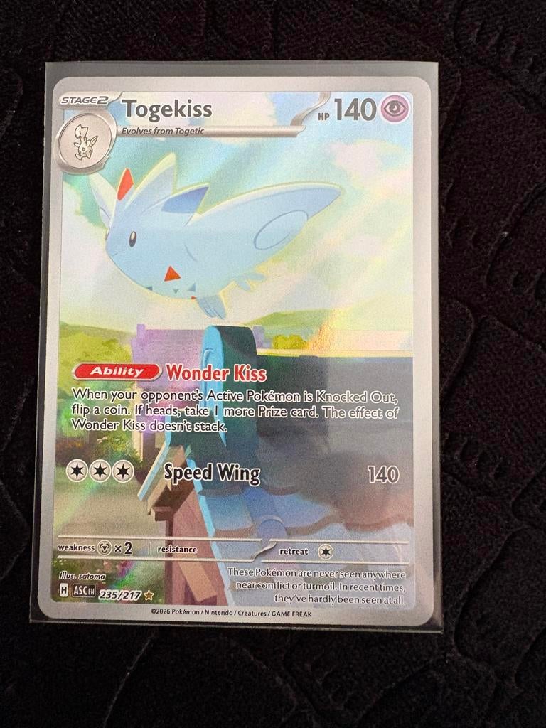 Togekiss Pokémon Kaart 235/217 (Foil), Ophalen, Zo goed als nieuw, Losse kaart, Foil