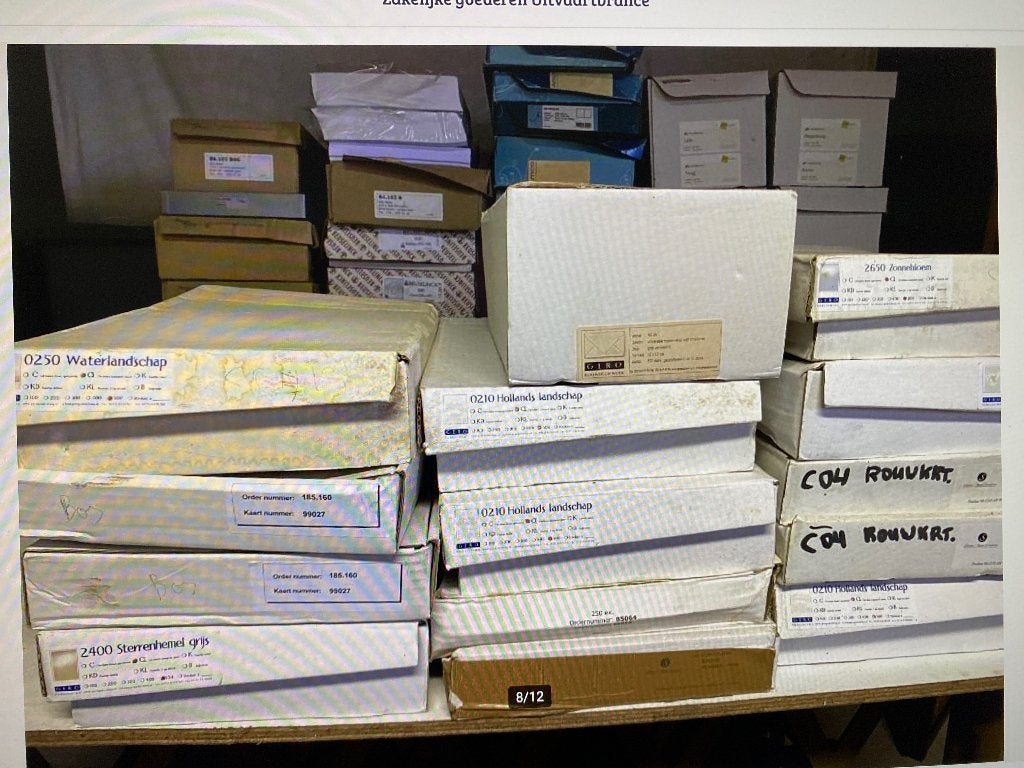 Papier (rouwkaarten), Diversen, Ophalen, Zo goed als nieuw