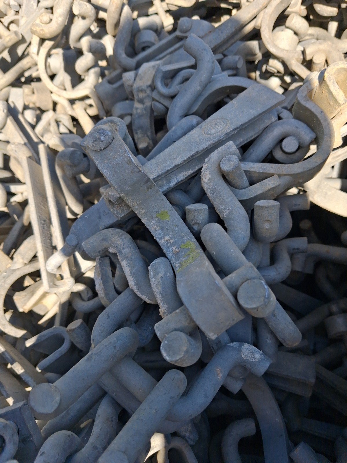 Steigermateriaal, Ophalen, IJzer