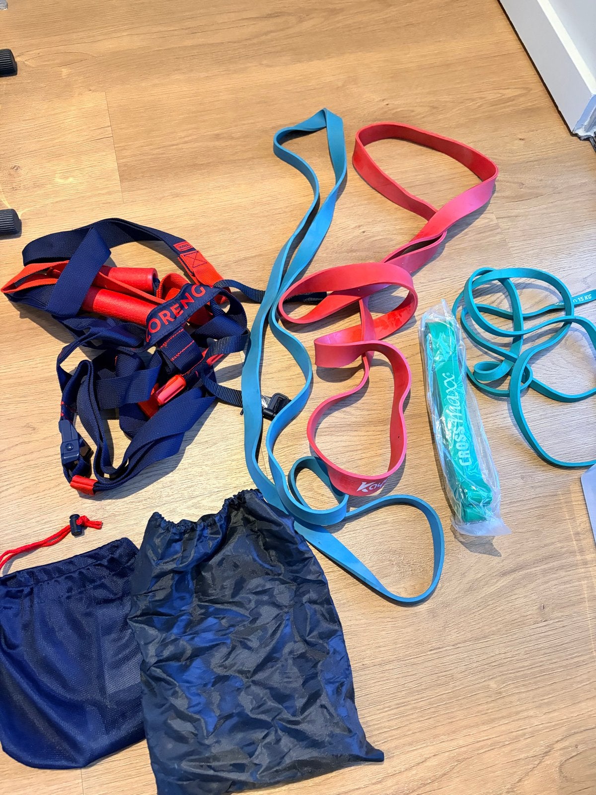 Nieuwe TRX banden en elastieken set (15, 25, 35kg), Sport en Fitness, Fitnessmaterialen, Ophalen of Verzenden, Nieuw, Weerstandband