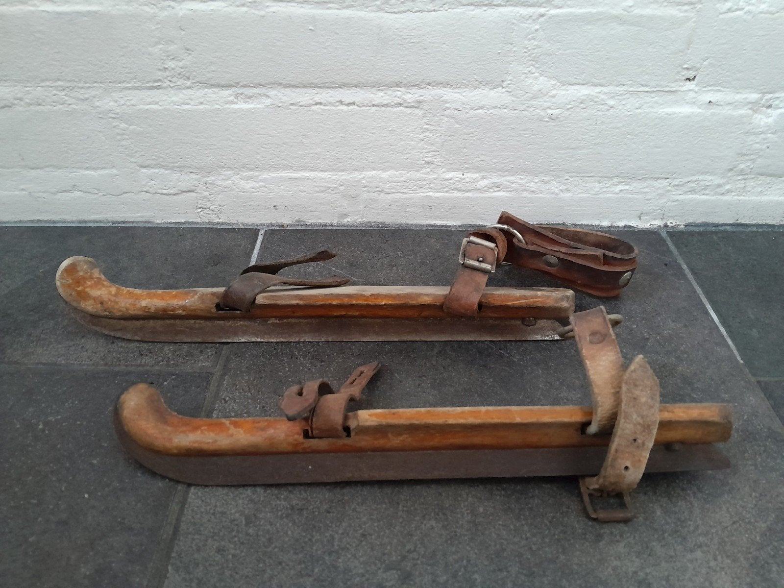 Houten schaatsen Friese doorlopers Vintage, Ophalen of Verzenden, Gebruikt, Friese doorlopers, Overige merken