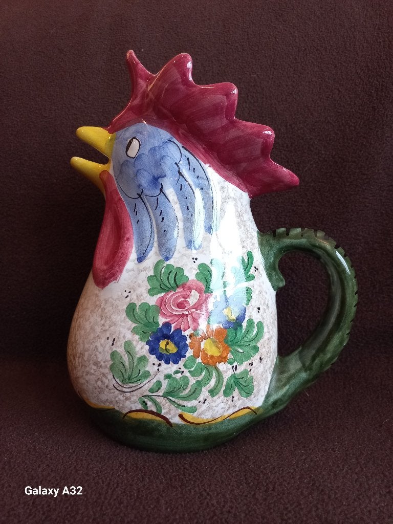 Deruta haan kan, Italiaanse schenkkan, kan 20 cm hoog, Ophalen of Verzenden