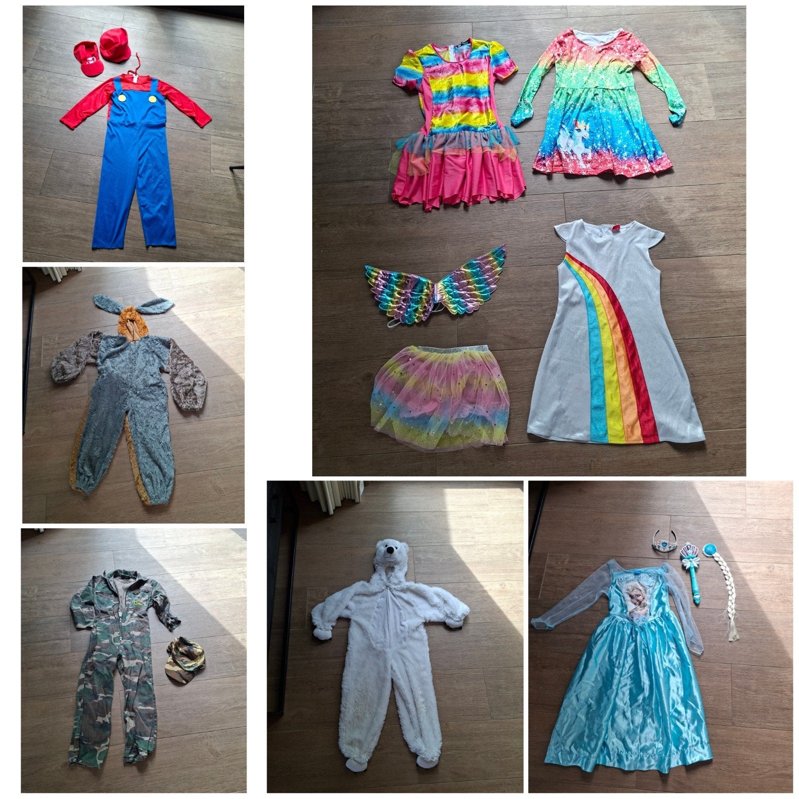 Verkleedkleren elsa, super mario, ijsbeer, k3, enz, Kinderen en Baby's, Carnavalskleding en Verkleedspullen, Ophalen, Zo goed als nieuw
