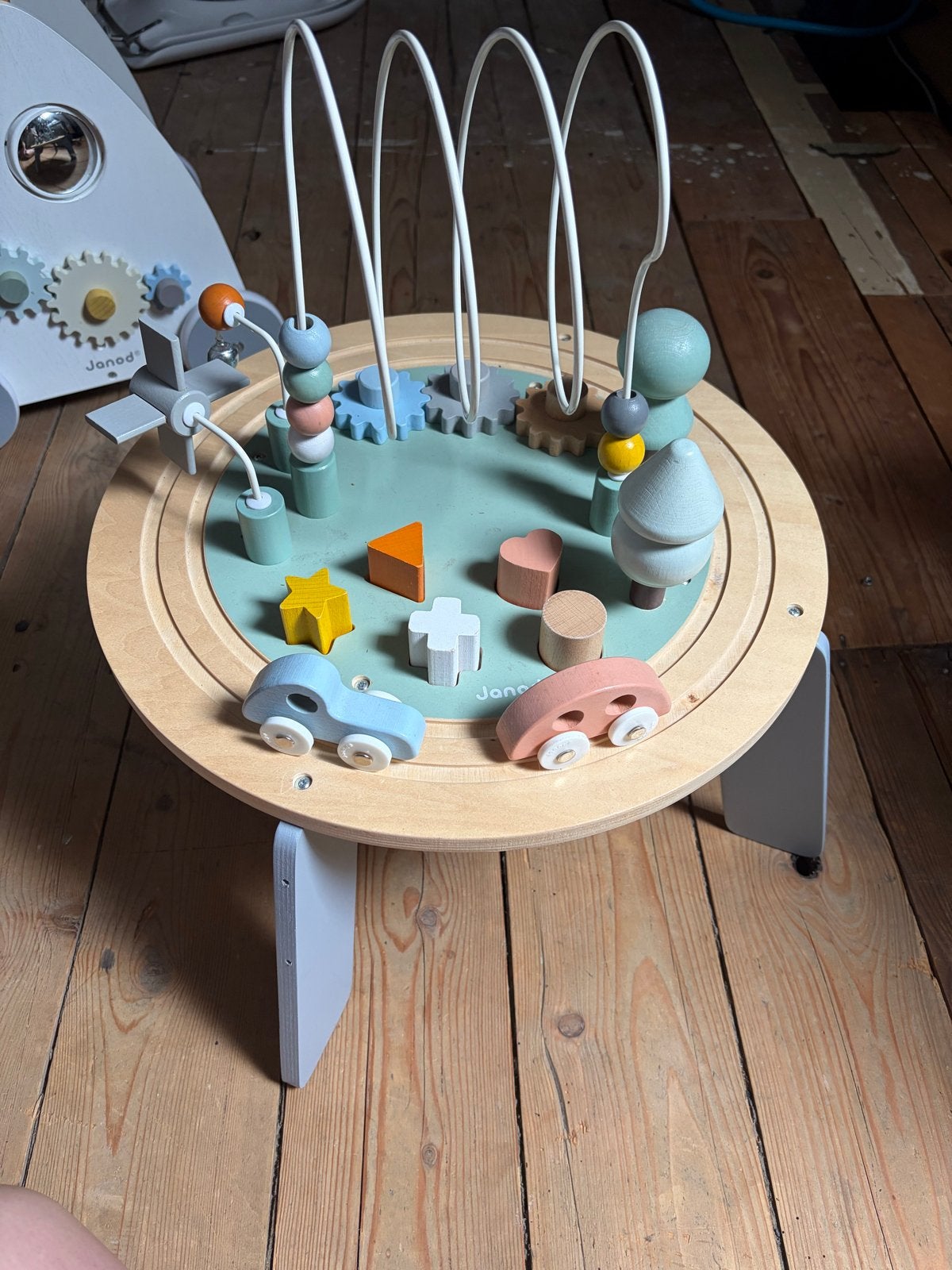 Janod Houten Activiteitentafel met Kralen en Vormen, Ophalen, Gebruikt, Overige typen