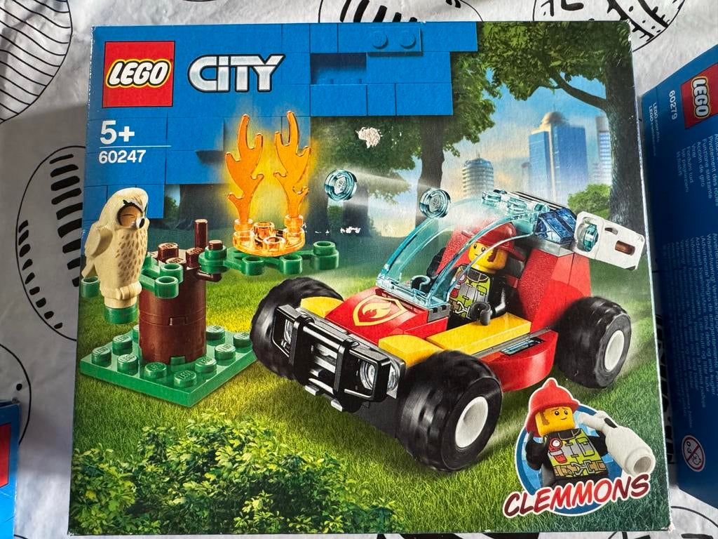 LEGO City 60247 Brandweerbosbrand Bluswagen Set, Inclusief minifiguren, City, Lego, Ophalen of Verzenden