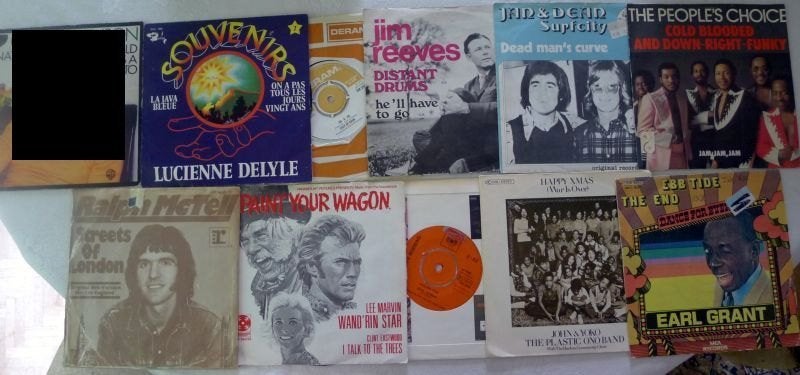70-tal nogal exclusieve 45t + double sided hitsingels, Cd's en Dvd's, Ophalen of Verzenden, Zo goed als nieuw, Pop
