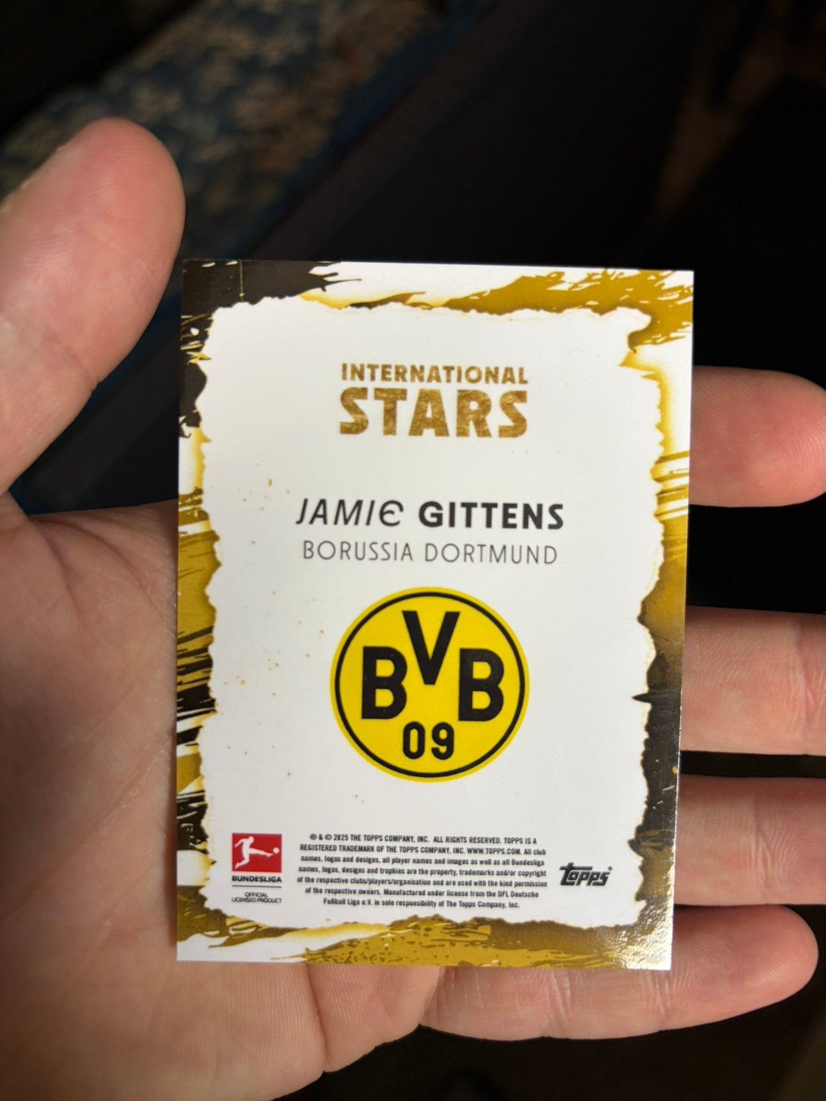 Jamie Gittens 1/1 Topps Bundesliga 24/25, Ophalen of Verzenden, Zo goed als nieuw, Plaatje
