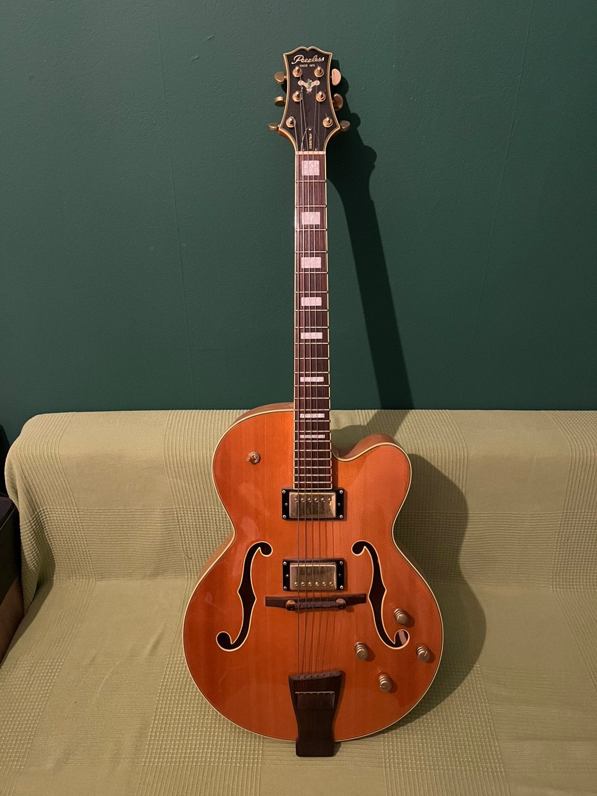 Peerless Journeyman archtop hollow electric jazz guitar, Ophalen, Gebruikt, Hollow body, Overige merken