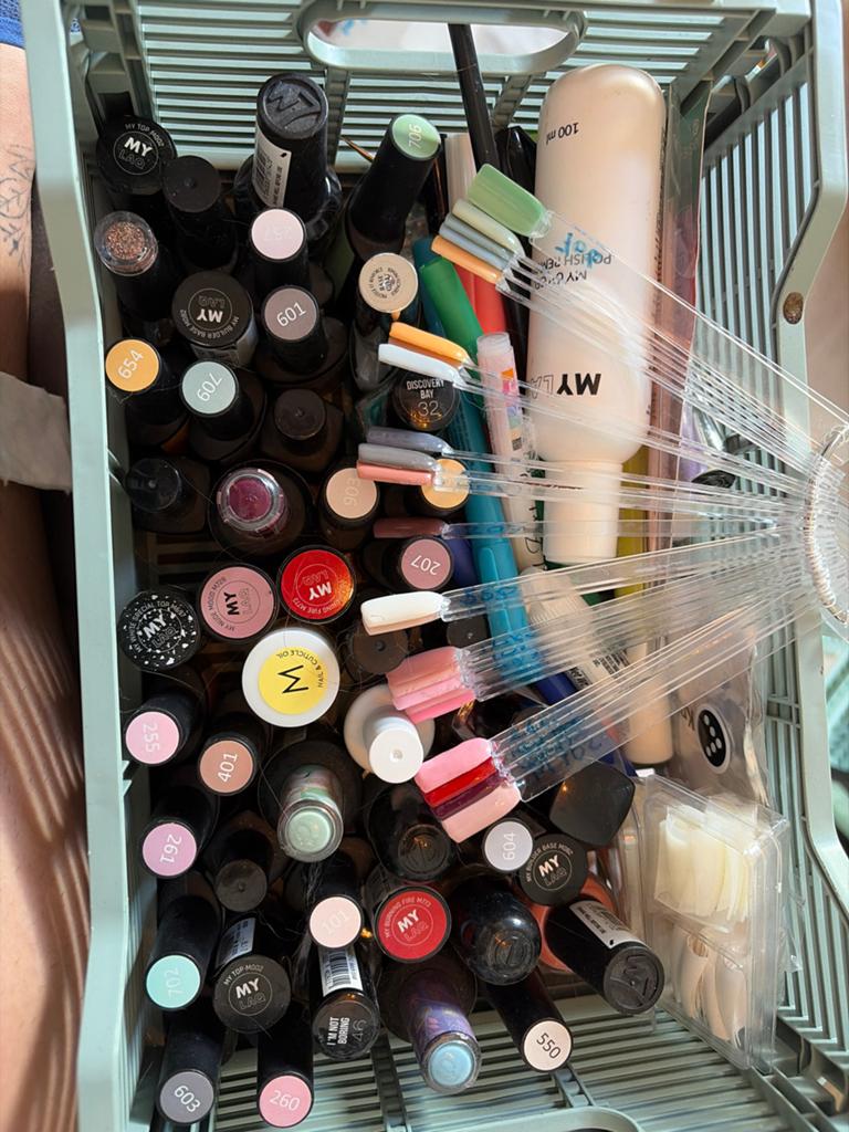 Gel nagellak set met lamp en diverse kleuren, Ophalen of Verzenden, Gebruikt, Overige typen