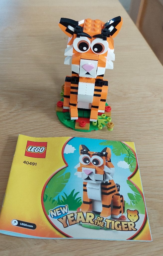 40491 lego  year of the tiger, Gebruikt, Overige thema's, Lego, Inclusief instructies
