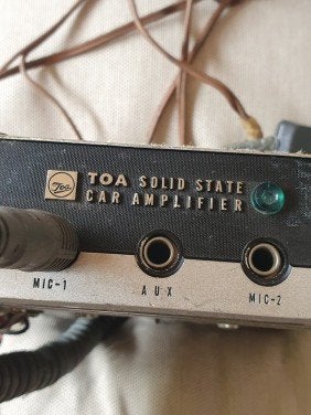 TOA Solid State Car Amplifier met microfoon, Ophalen of Verzenden