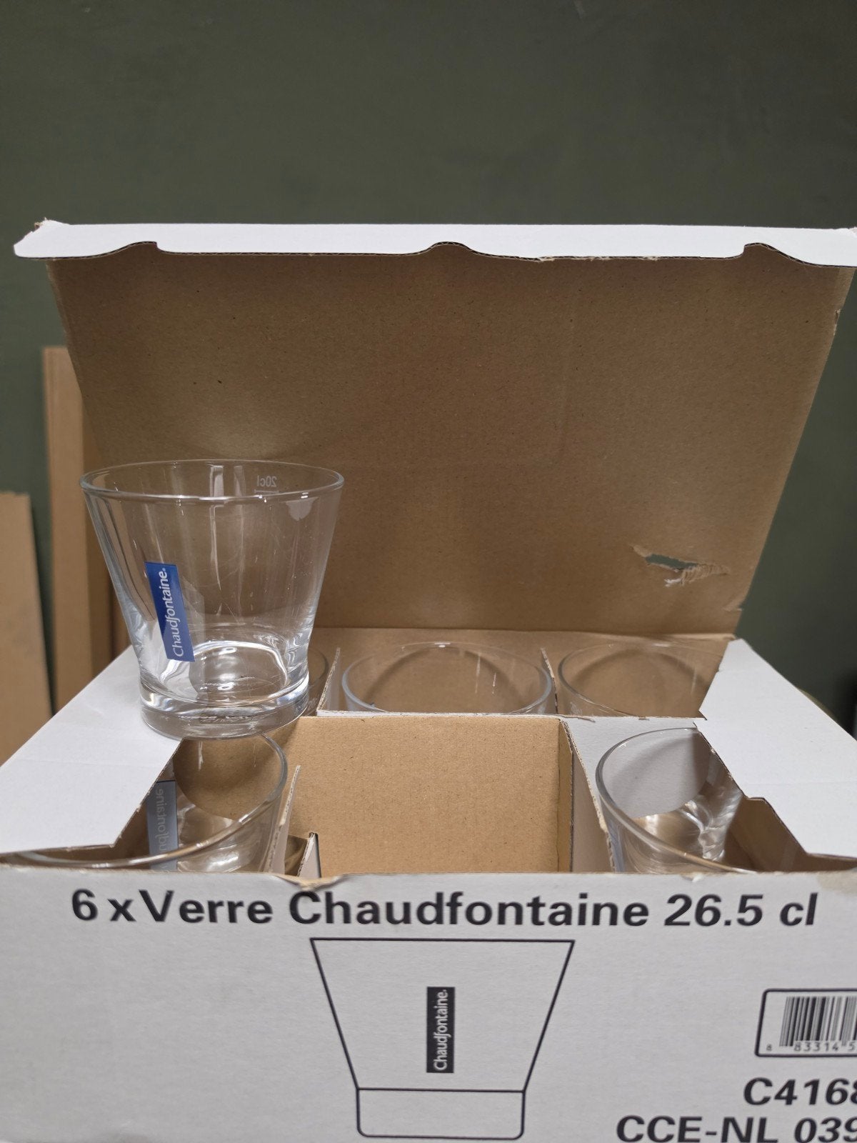 Chaudfontaine waterglazen 1,50l - per stuk, Ophalen of Verzenden, Nieuw