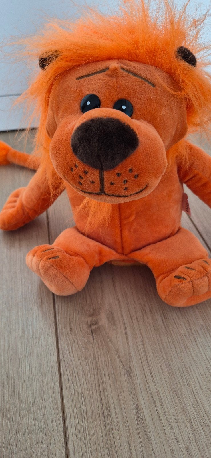 ING Spaarpot Leeuw - Oranje Pluche, Verzamelen, Spaarpotten, Zo goed als nieuw, Dier, Overige materialen, Ophalen of Verzenden