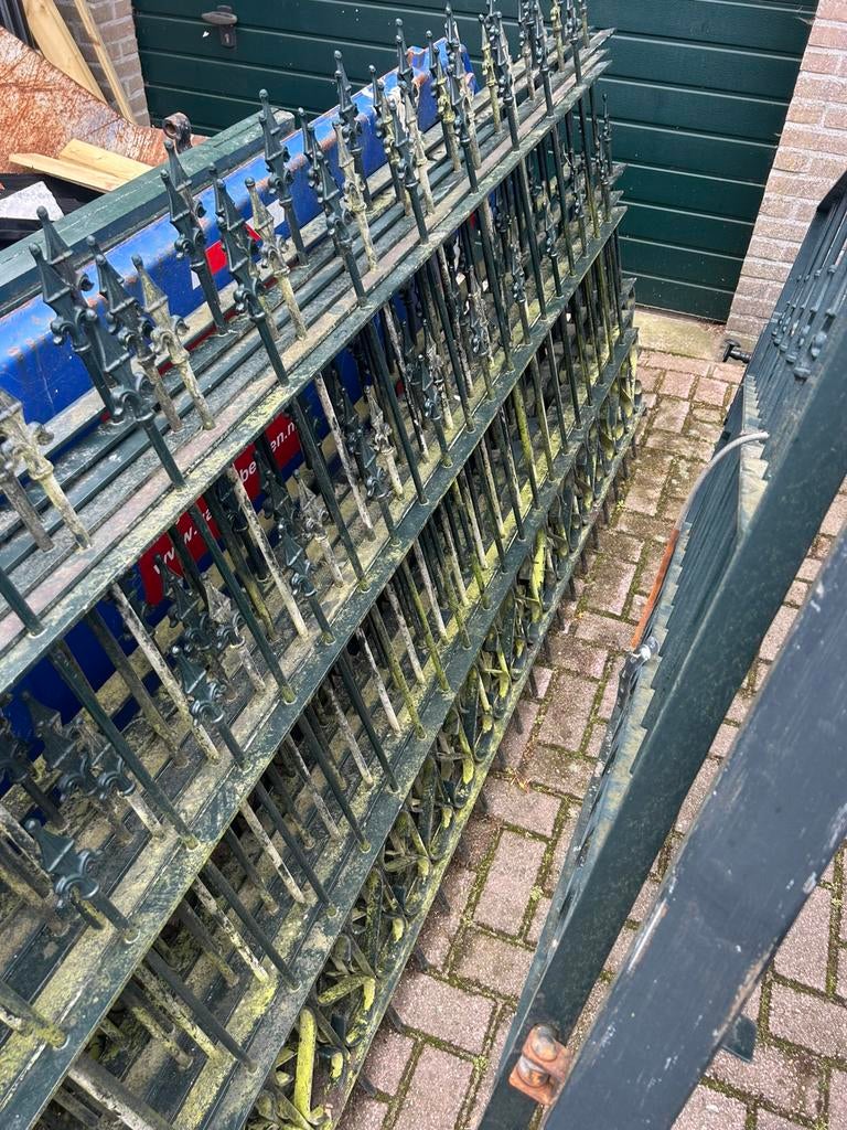 Sier hekwerk verzonken/gecoat, Ophalen of Verzenden, Zo goed als nieuw, IJzer, Sierhekwerk
