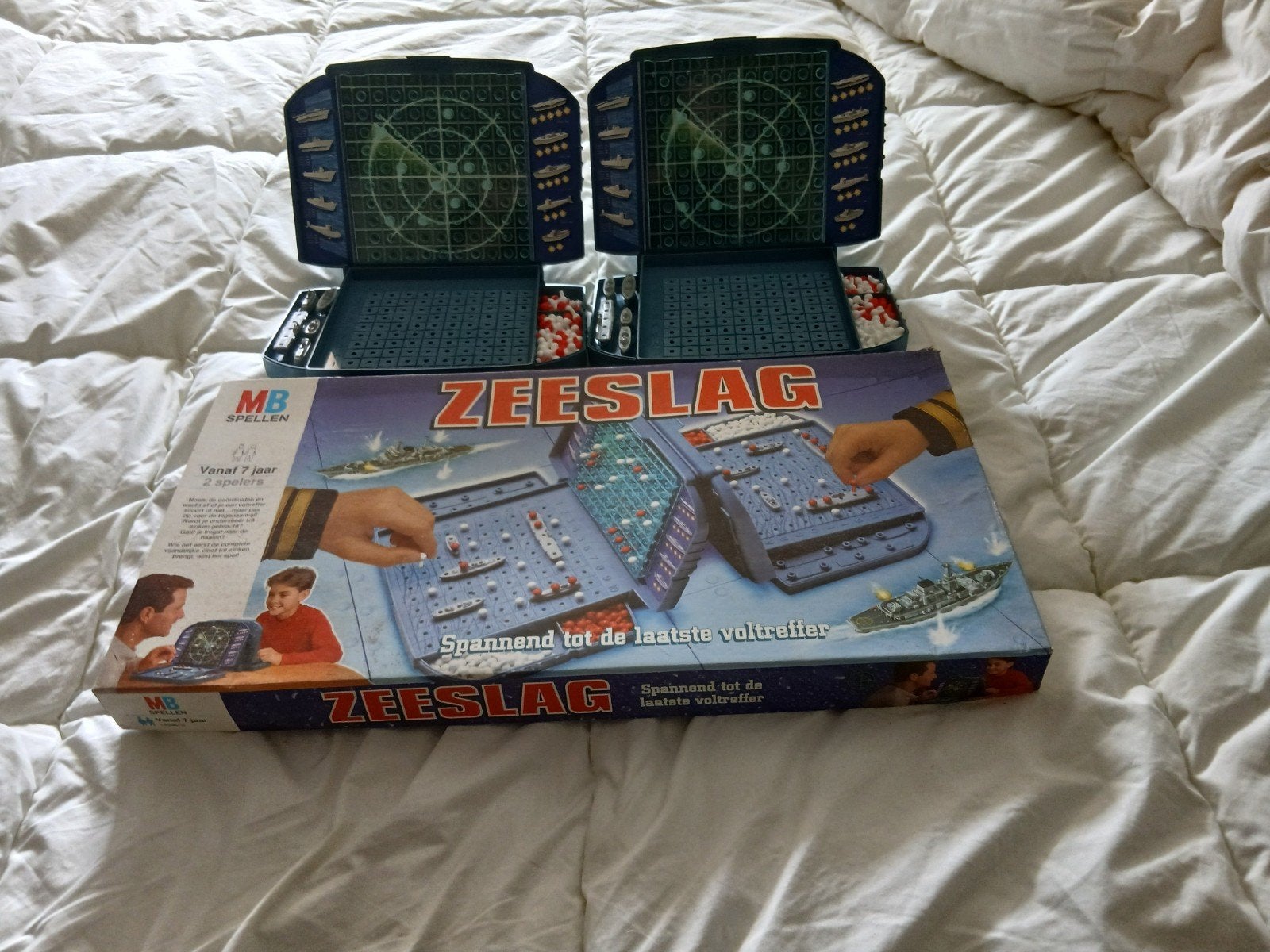 Zeeslag spel, Een of twee spelers, Ophalen of Verzenden, Zo goed als nieuw, MB Spellen