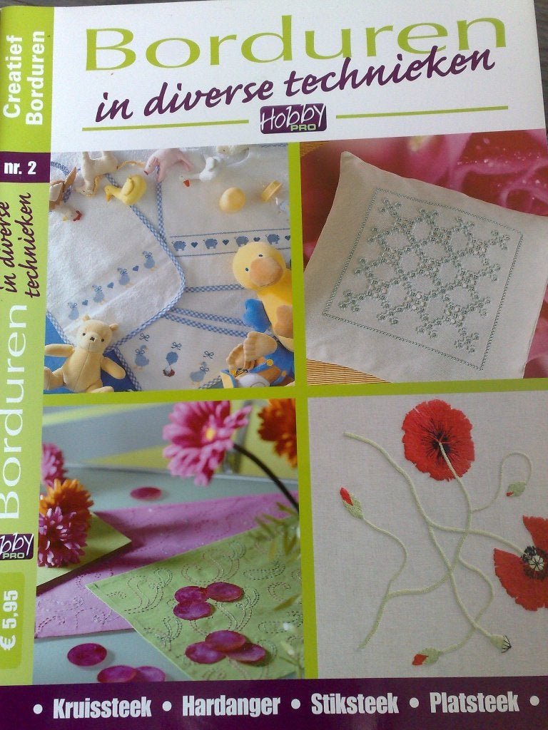 Borduren in Kruissteek hobby pro creatief kruissteek nr. 2, Hobby en Vrije tijd, Verzenden, Zo goed als nieuw, Patroon