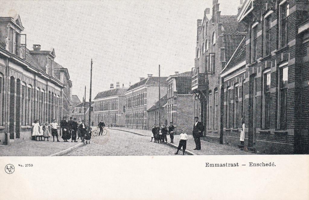 Enschede, Volk., Verzenden, Voor 1920, Ongelopen, Overijssel