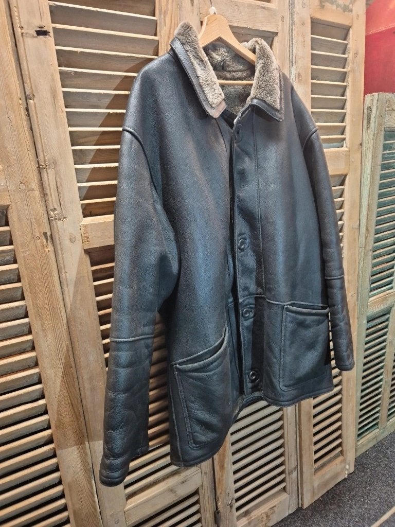 Mooie leren lammy jas gevoerd, Kleding | Dames, Zwart, Maat 46/48 (XL) of groter, Djt@dejuistetoon.eu, Ophalen of Verzenden