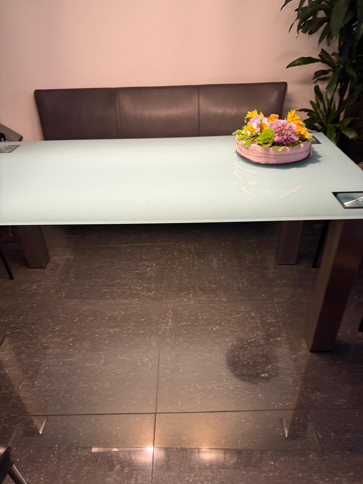 Mooie eettafel van de IJerkamp Zutphen, zeer goede staat, Ophalen, 100 tot 150 cm, 150 tot 200 cm, Rechthoekig