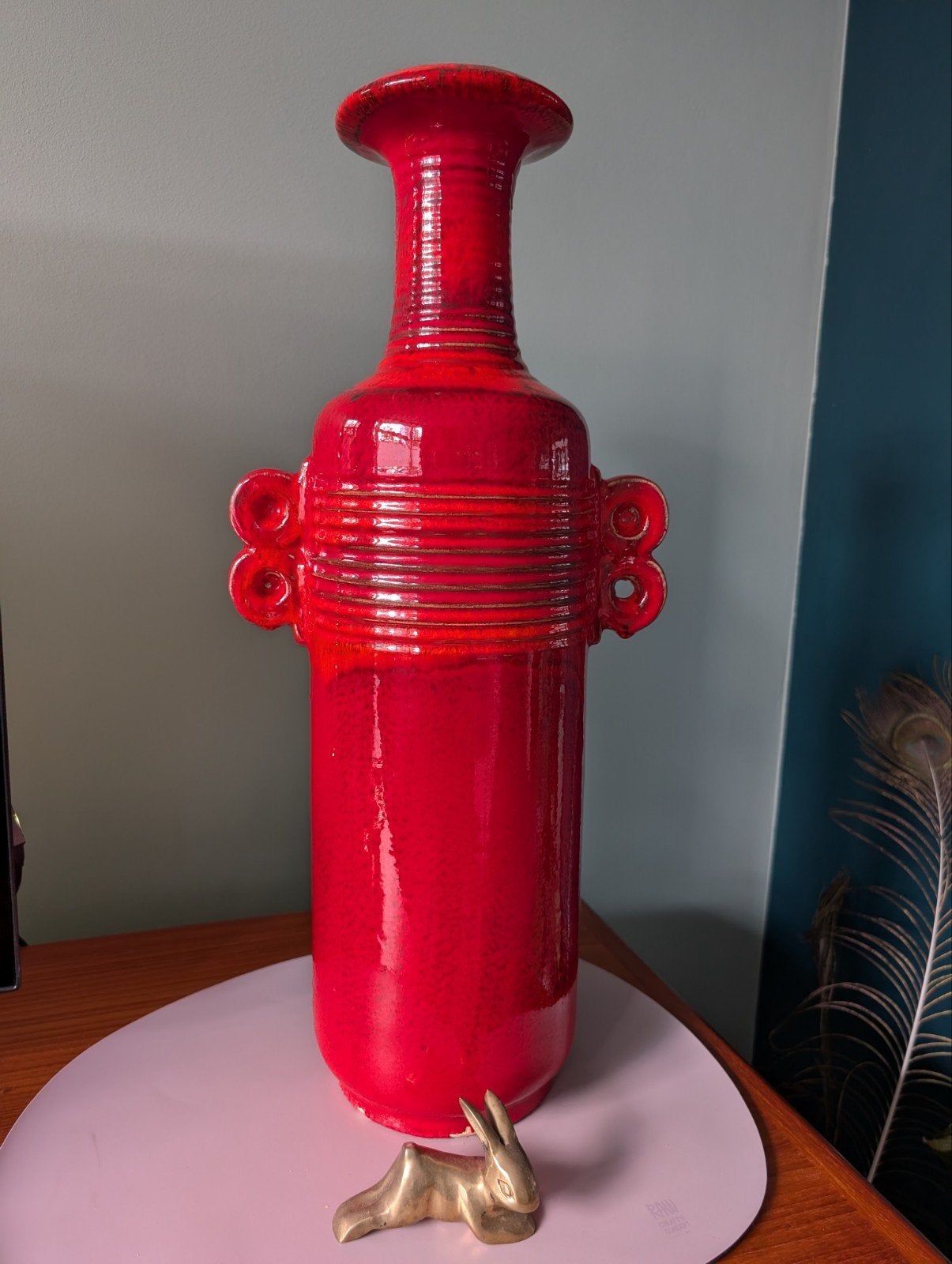 Ruscha Korfu vaas 805-2, Antiek en Kunst, Ophalen of Verzenden