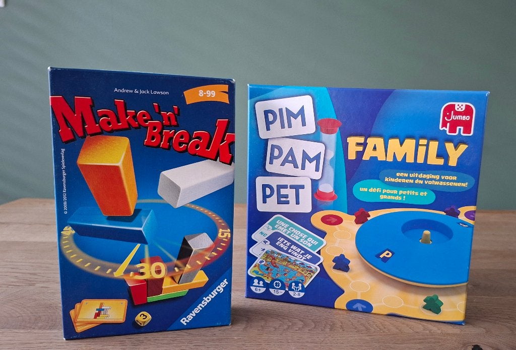 Spelletjes (Pim Pam Pet family & Make 'n breake), Een of twee spelers, Ophalen of Verzenden, Zo goed als nieuw, Ravensburger