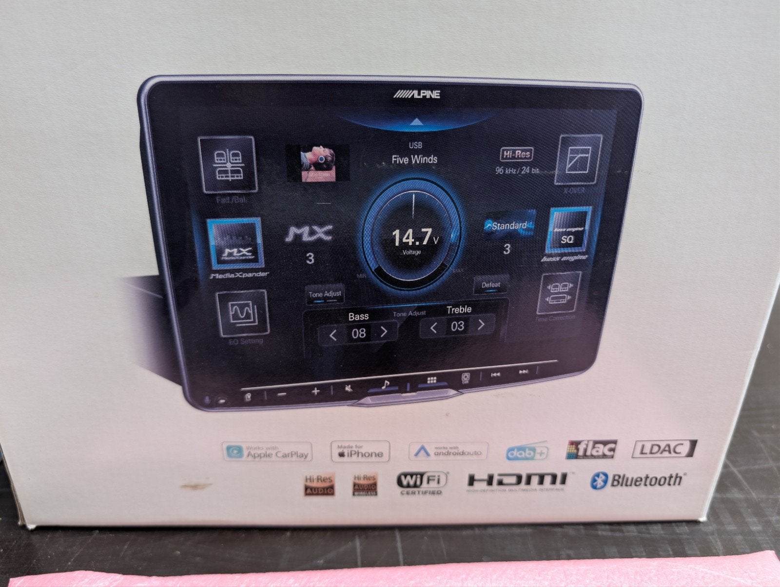 Alpine iLX-F905D Halo9 Digital Media Station met accessoires, Auto diversen, Ophalen of Verzenden, Zo goed als nieuw