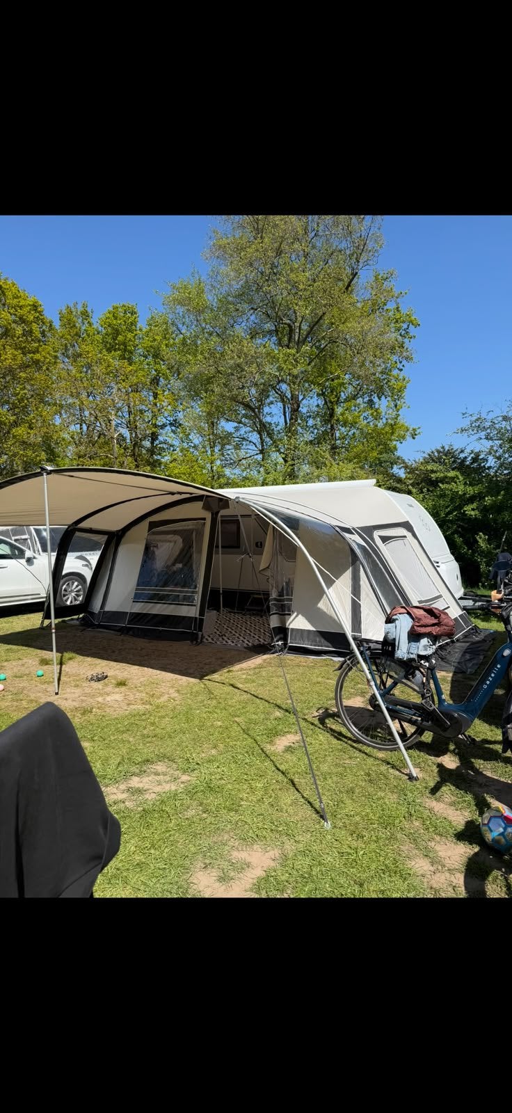 Zeer complete Unico Voortent maat 12 2024, Caravans en Kamperen, Ophalen, Zo goed als nieuw, Ten Cate All Season 240g/m2, Unico Ventura