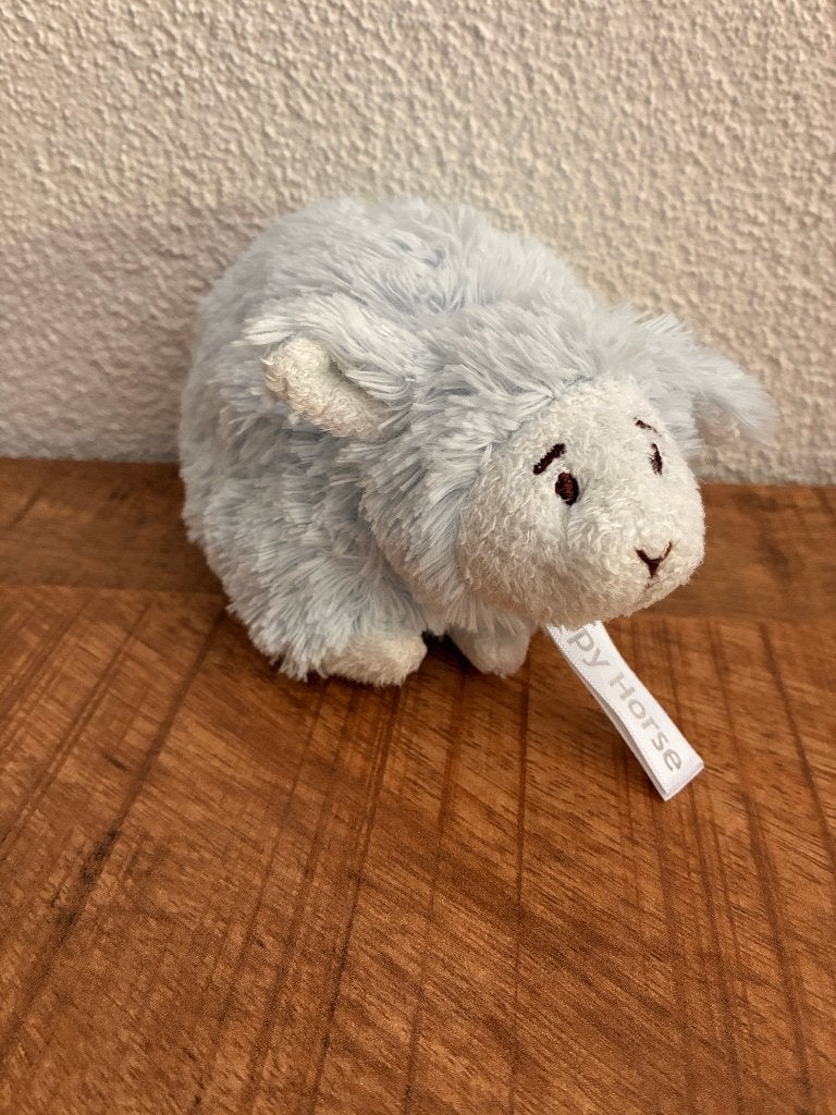 Happy Horse knuffel schaap lammetje Lammy. Lichtblauw. ZGAN., Verzenden, Zo goed als nieuw, Overige typen