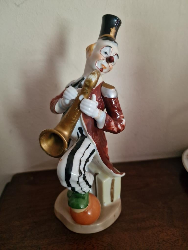 Oud beeldje - clown, Verzamelen, Ophalen of Verzenden, Zo goed als nieuw, Mens