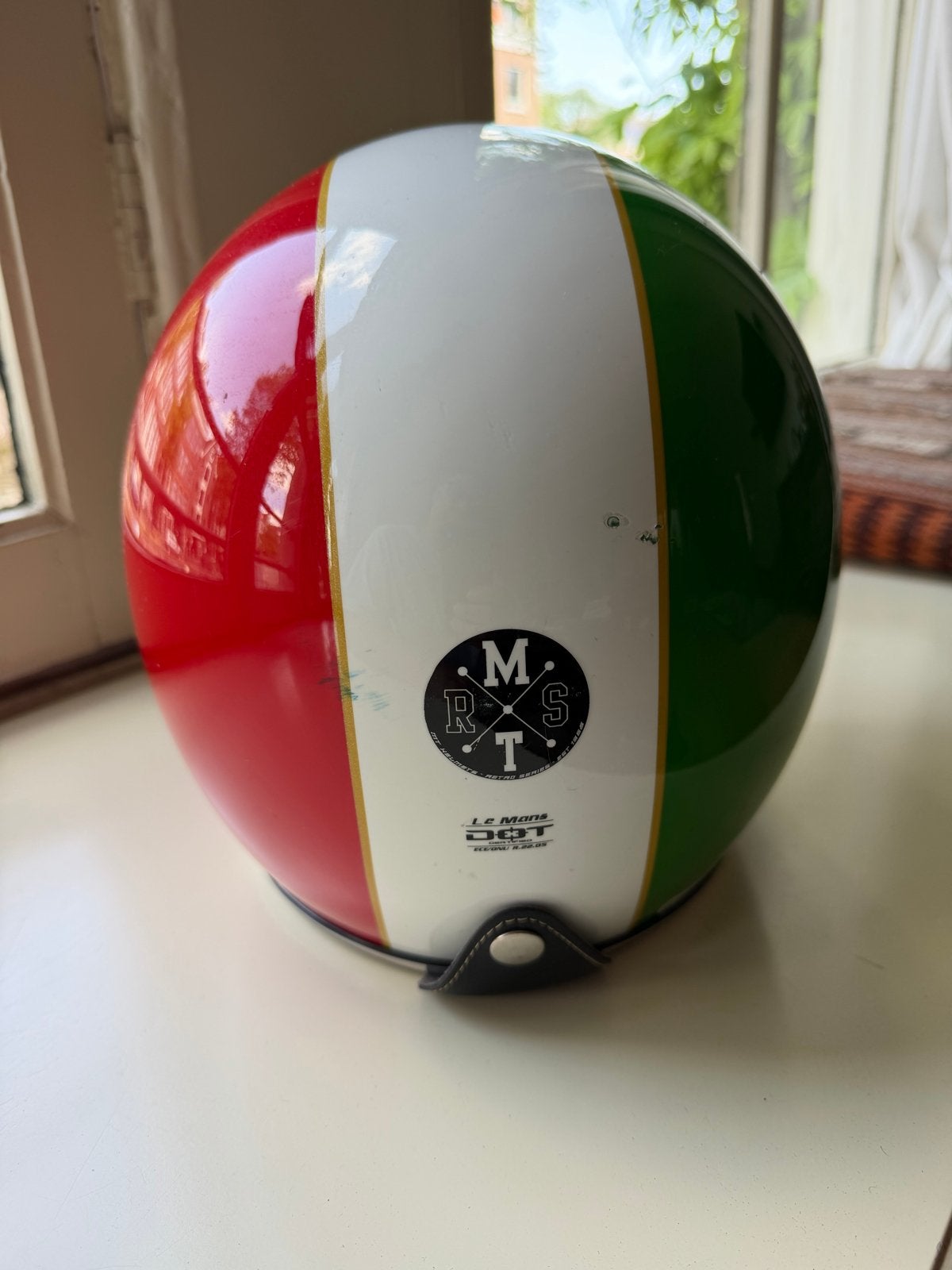 Mooie Jethelm in Italiaanse kleuren, maat S, Overige merken, Heren, Jethelm, Ophalen of Verzenden
