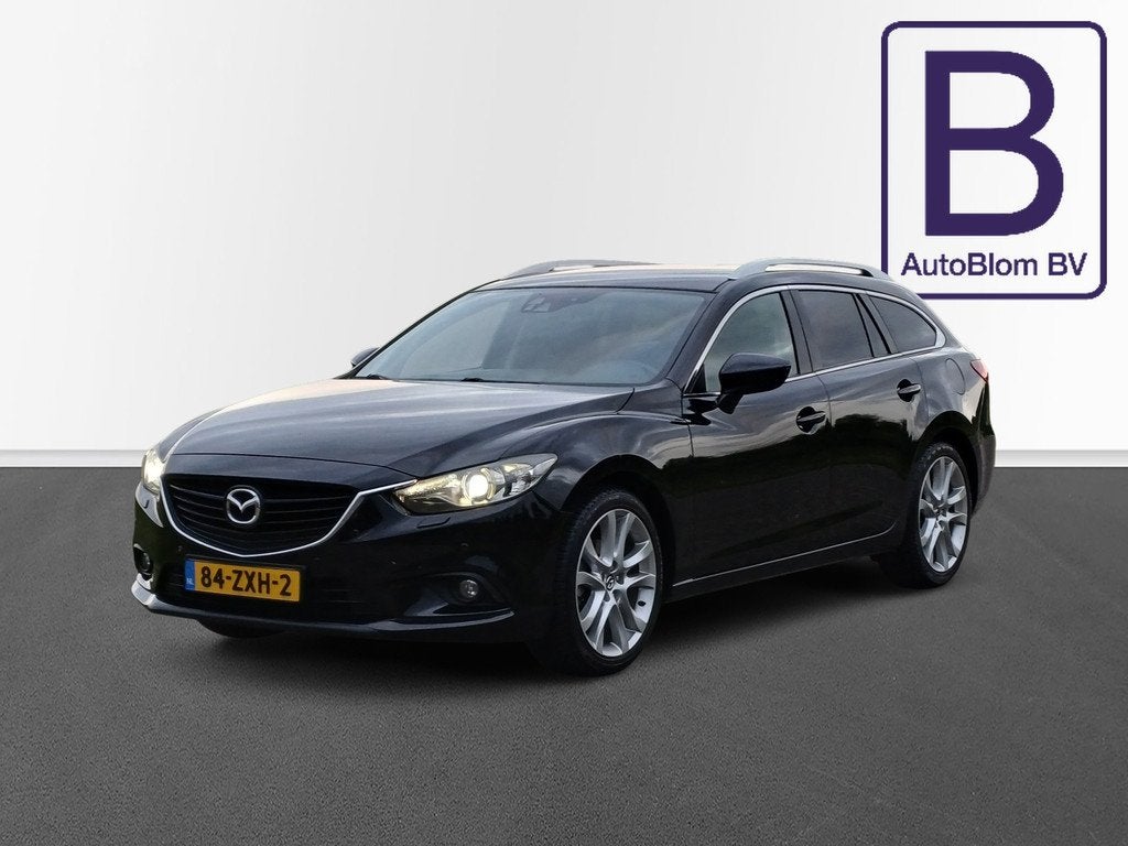 Mazda 6 Sportbreak 2.0 HP GT-M /Clima/Leder/Camera/Navi/Trek, Auto's, Voorwielaandrijving, Gebruikt, 4 cilinders, 6 sportbreak