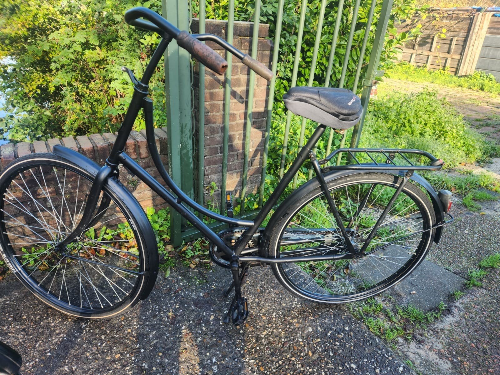 Zwarte damesfiets met terugtraprem, Fietsen en Brommers, Overige merken, Terugtraprem, Ophalen of Verzenden, 53 tot 56 cm