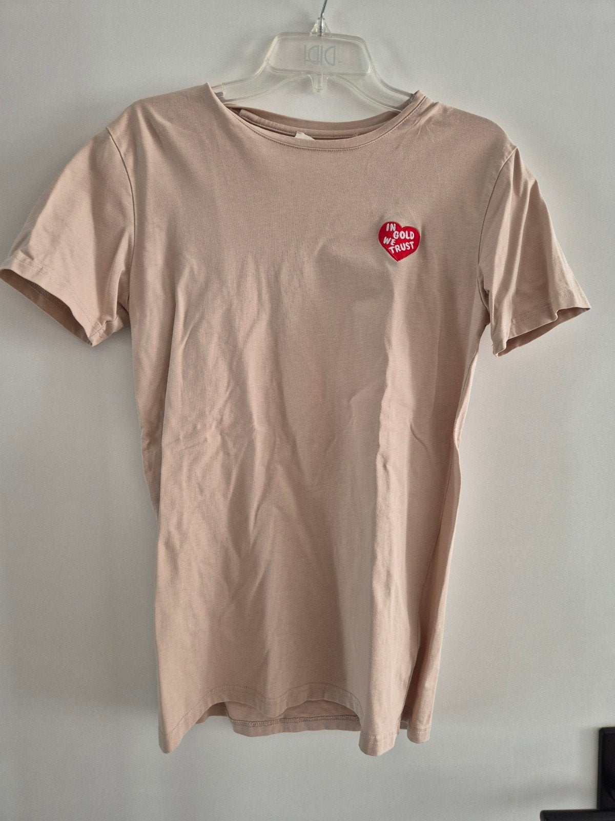 In Gold We Trust shirt maat M, Maat 48/50 (M), Beige, Ophalen of Verzenden, Zo goed als nieuw