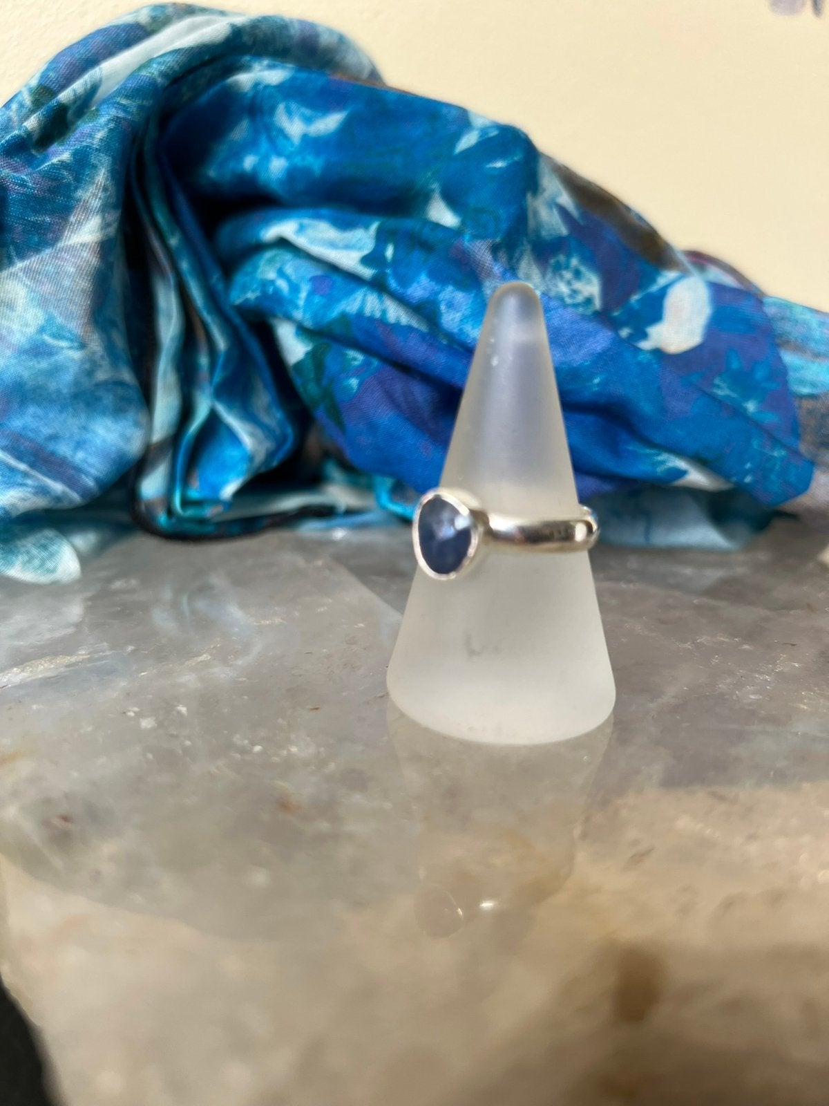 Saffier geluk beschermt doelgericht inzicht power, Sieraden, Tassen en Uiterlijk, Ringen, Blauw, Magnolia11, Nieuw, Ophalen of Verzenden