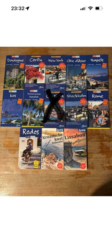 ANWB Extra Reisgidsen: Diverse Bestemmingen (13 stuks), Europa, Ophalen of Verzenden, Zo goed als nieuw, Reisgids of -boek