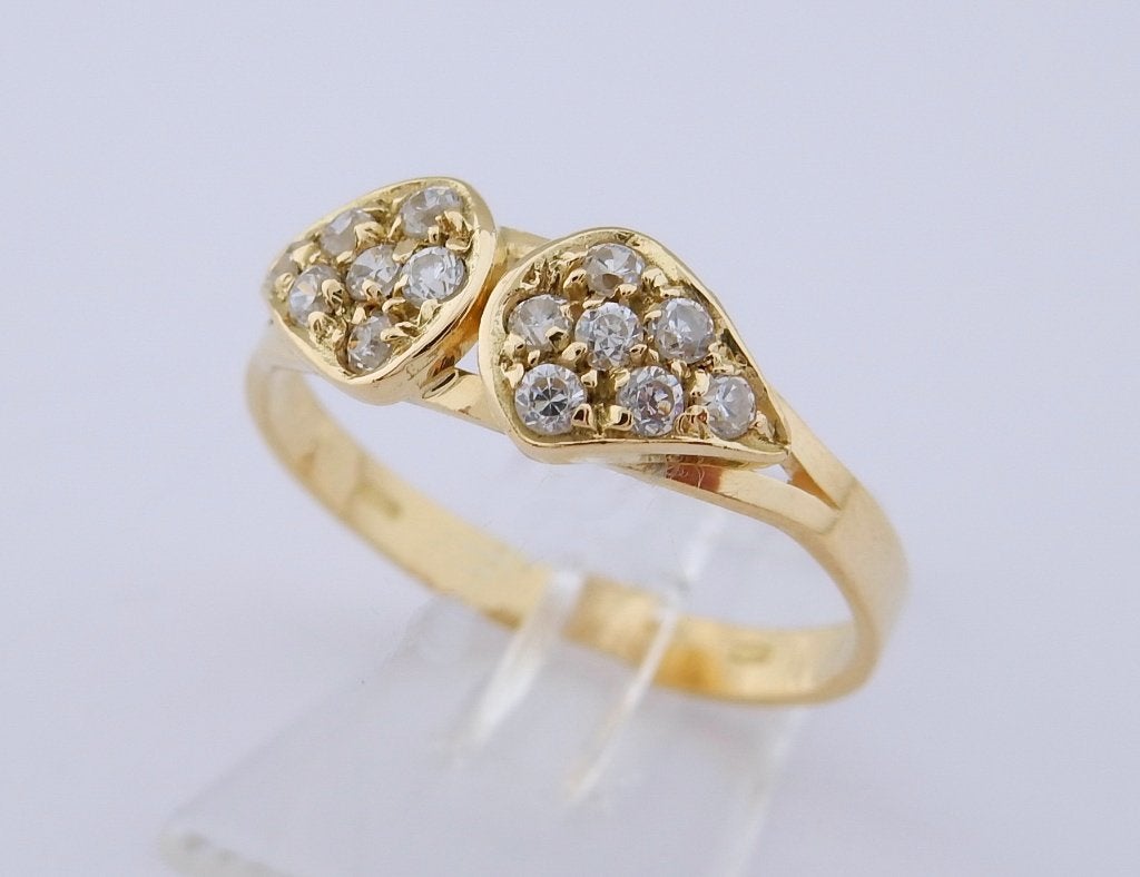 Prachtige 18 karaat Gouden Damesring Fantasy-Ring M18, Verzenden, Nieuw, Dame, Info@juwelenwereld.nl