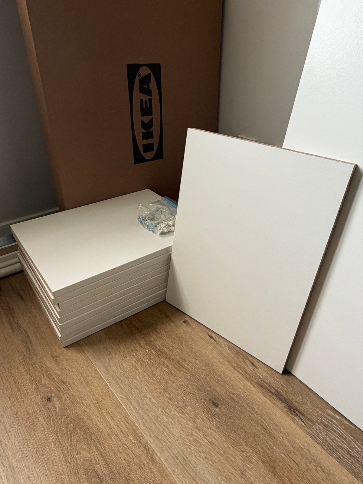 6 witte IKEA Pax planken 35x50 cm, Ophalen of Verzenden, Zo goed als nieuw