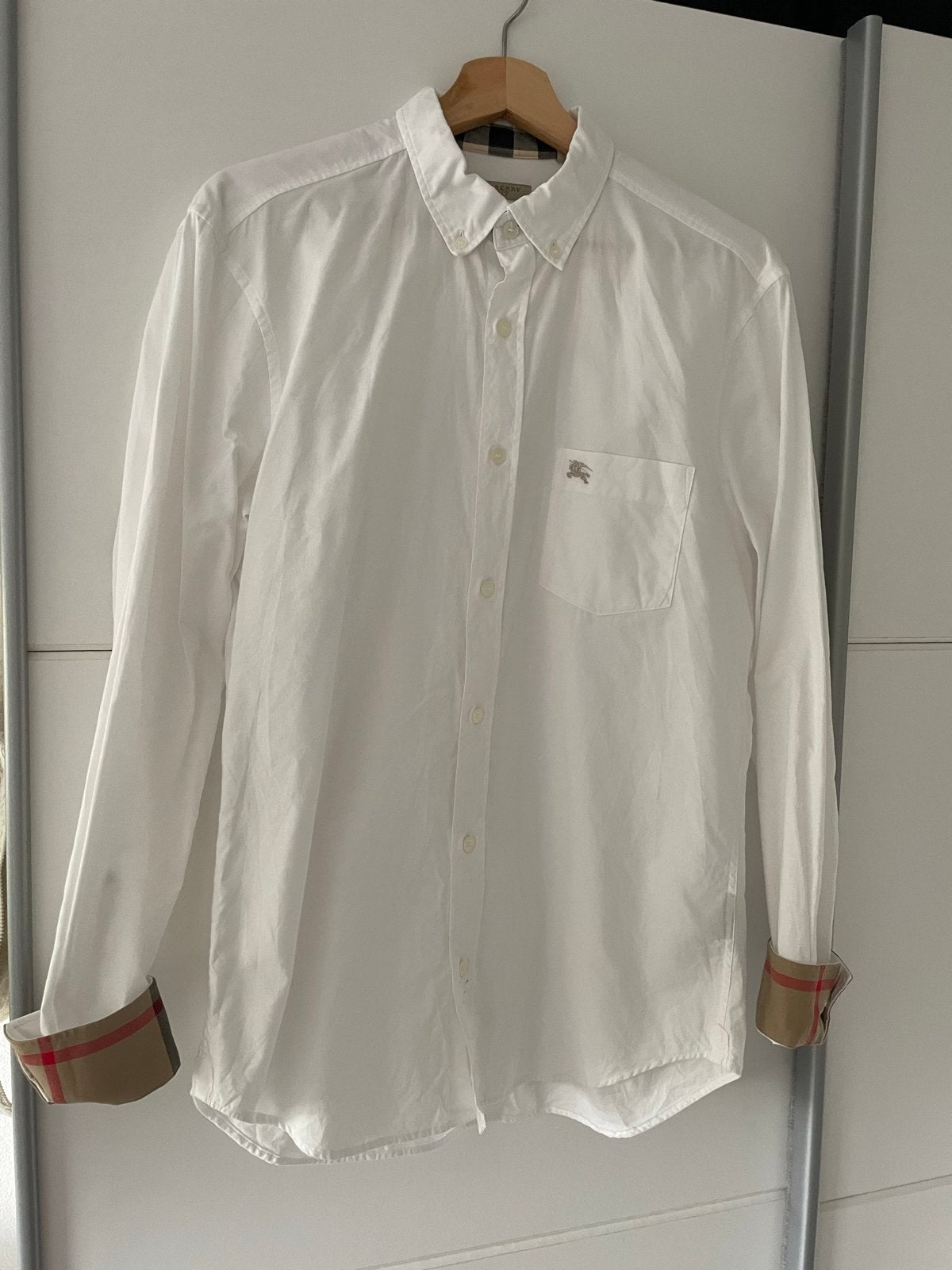 Burberry Blouse Nieuw Maat M, Kleding | Heren, Overhemden, Ophalen of Verzenden, Nieuw, Wit