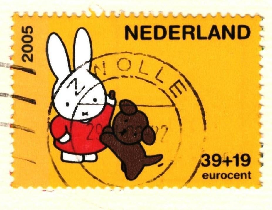 988010 Schoonhoven 80+ ZH Silverhuys  mooie zegel Nijntje, Ophalen of Verzenden, 1980 tot heden, Gelopen, Zuid-Holland