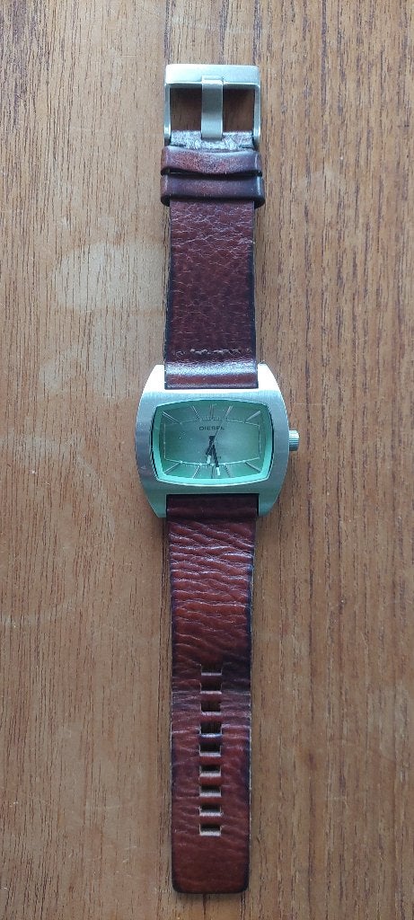 Vintage Diesel horloge, Staal, Polshorloge, Ophalen, Overige merken