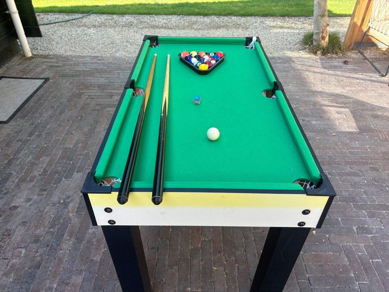 Multi-game Tafel: Biljart, Airhockey, Tafelvoetbal, en meer, Ophalen, Gebruikt