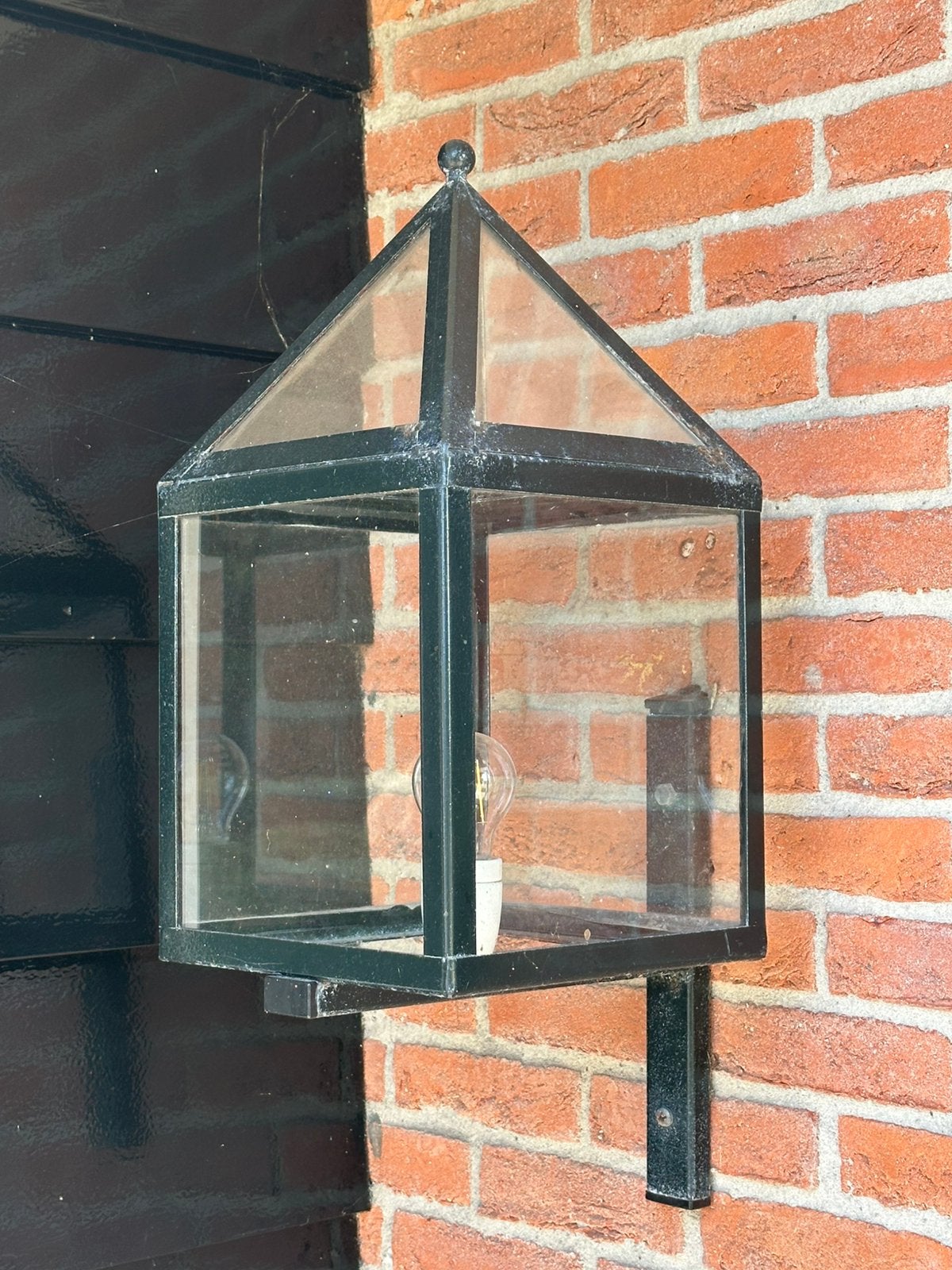 3 klassieke buitenwandlampen – landelijk model, Ophalen, Gebruikt, Wandlamp, 50 tot 250 watt